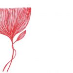 'planta' . 'plant' . red ink on paper . 15 x 21 cm . 2008